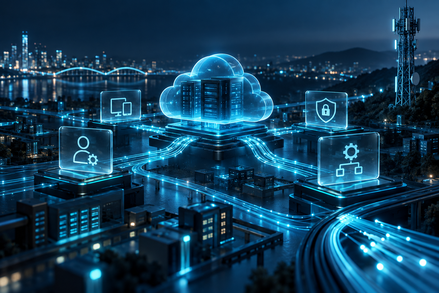 Digital transformation for a telecommunications organisation: CYVERRA engineered and deployed a unified digital service delivery platform and automated workflow orchestration engine for an enterprise fibre operator. The engagement eliminated manual provisioning handoffs and introduced real-time customer self-service capabilities.