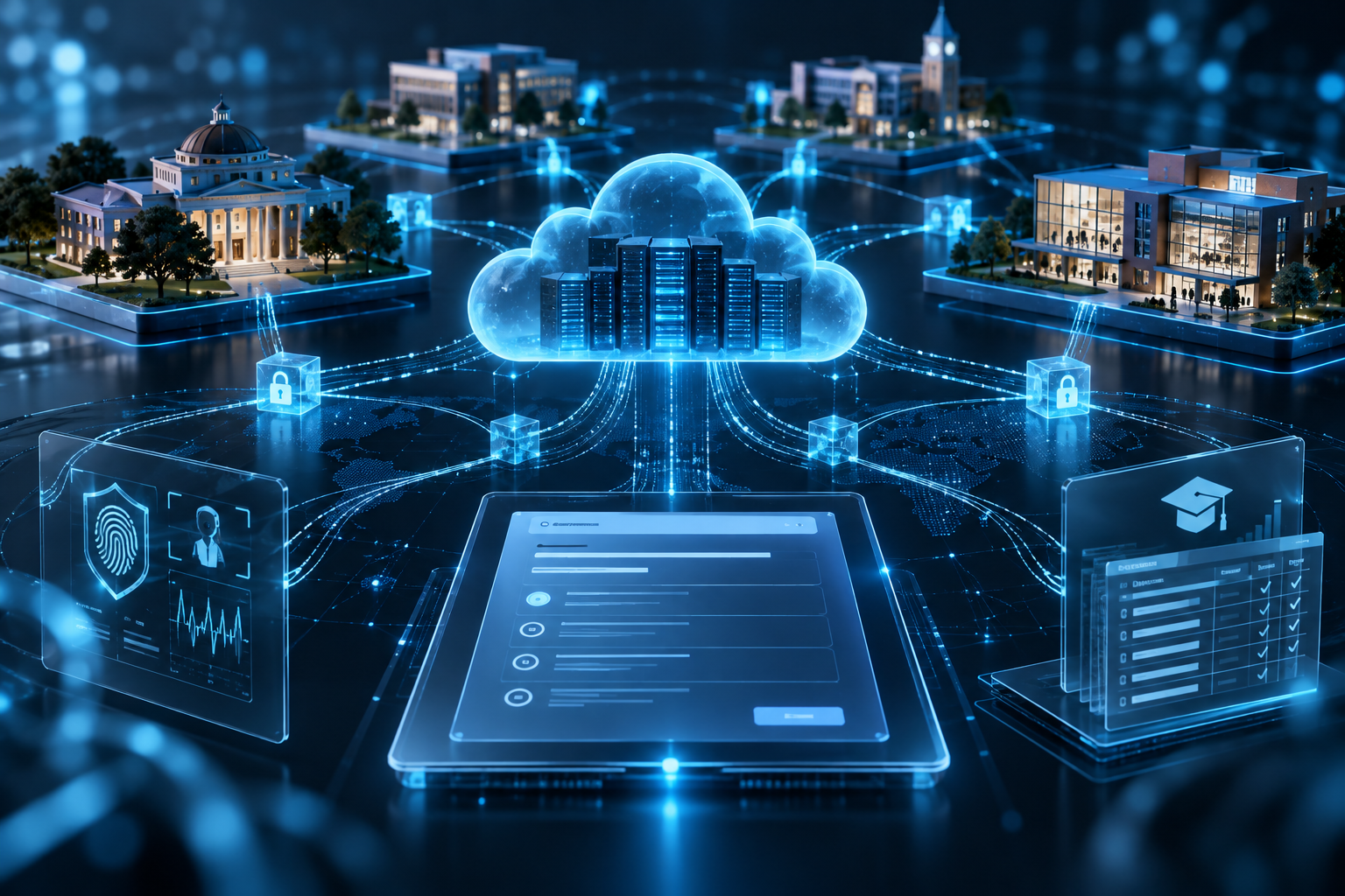 Custom software development for a education organisation: CYVERRA engineered a scalable, cloud-native digital examination and grading engine to modernise assessment delivery across multi-faculty campuses. The solution unified high-stakes testing orchestration, academic integrity telemetry, and automated gradebook reconciliation.